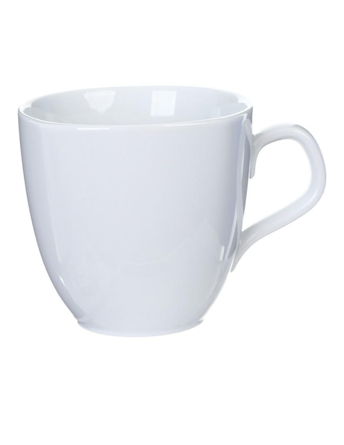 Taza redonda mediana Cuccina Bianca blanca