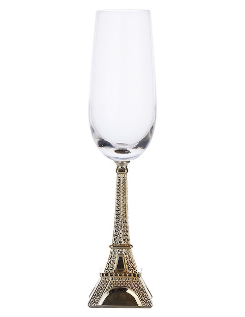 Copa flauta Haus Eiffel de vidrio