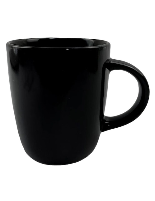 TAZA CILINDRO BORDER, 414 ML, NEGRO HAU