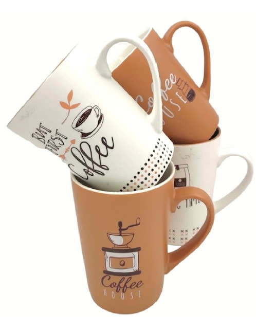 Set de tazas para latte Coffee Academy 4 piezas