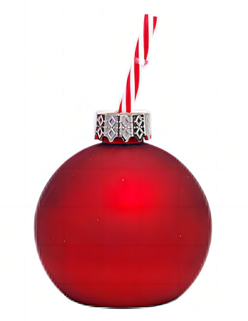 Vaso navideño con tapa y popote Christmas SP Esferas de vidrio