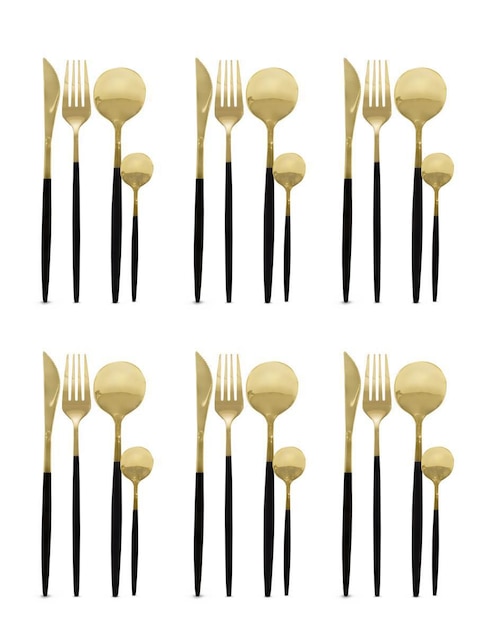 Set cubiertos Idea Nuova de acero inoxidable 24 piezas
