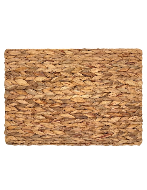 Mantel individual rectangular de fibras naturales Haus Boho