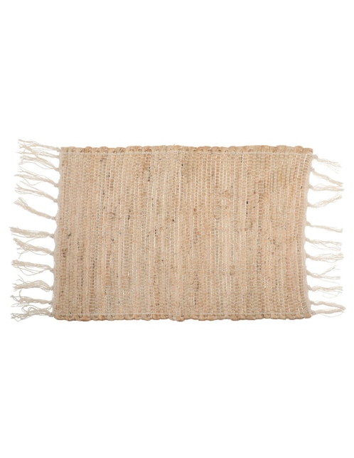 Mantel individual rectangular de fibras naturales