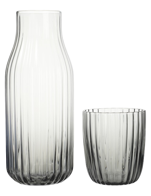 Set jarra con vaso vidrio Haus