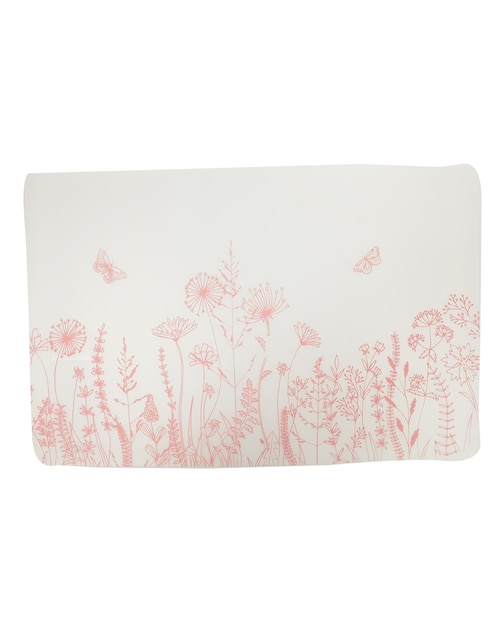 Mantel individual rectangular de plástico