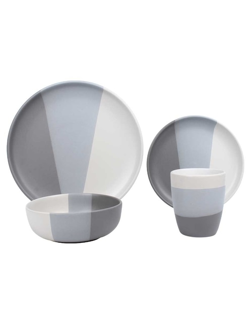 Vajilla cerrada Haus Combination de porcelana 16 piezas