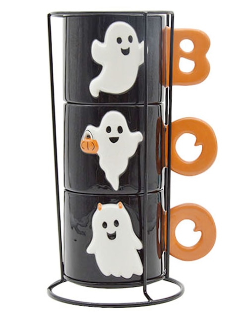 Set tazas de colección Halloween Cementerium 4 piezas