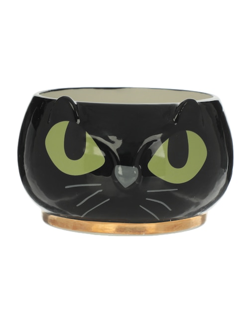 Bowl de Halloween Cementerium Black Cat de dolomita