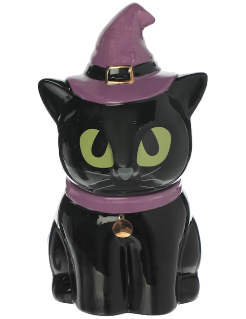 Galletero de Halloween Cementerium Black Cat
