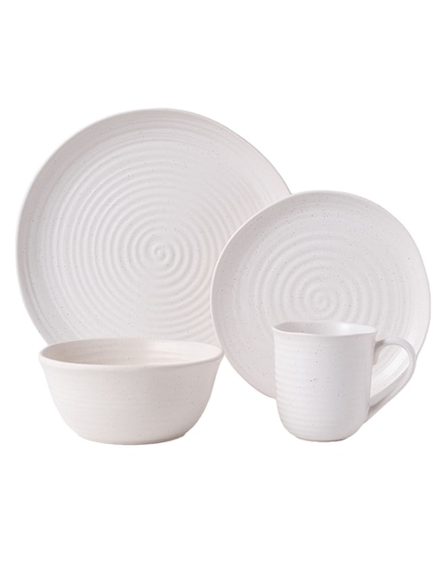 Vajilla cerrada Haus Numa de stoneware 16 piezas