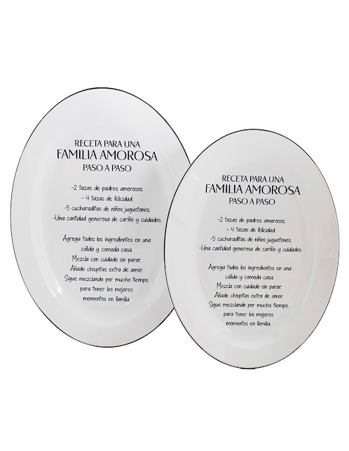 Platón de cerámica 2 piezas 1
