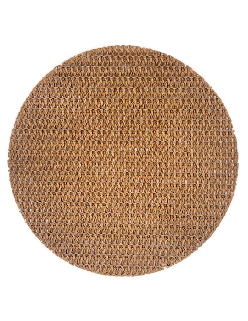Mantel individual redondo de papel Haus Basic Knit