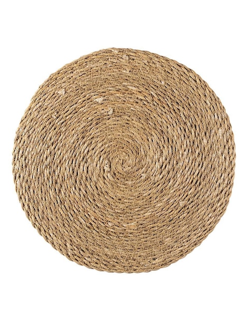 Plato base Cantia Lolo de fibras naturales 6 piezas