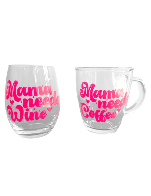 Set de tazas americanas Cool Mom 2 piezas 1