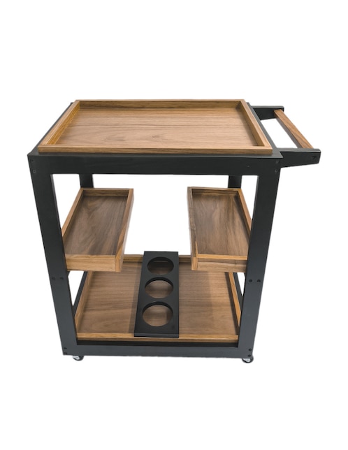 Carro de servicio áreas múltiples madera 1