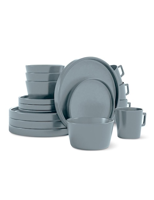 Vajilla cerrada Casa Litus de porcelana para 4 personas