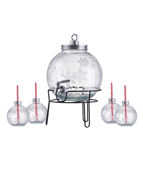 Vitrolero de vidrio Christmas Spirit Snowball Season