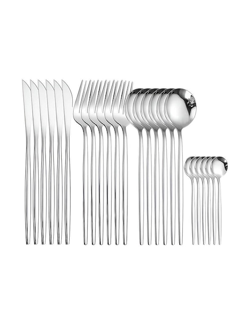 Set cubiertos de acero inoxidable 24 piezas 1