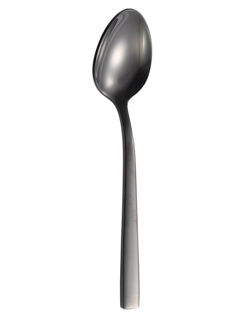 HAUS Cuchara Haus Black & Silver para té