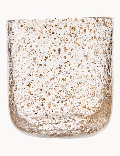 Vaso corto Haus Glow de vidrio