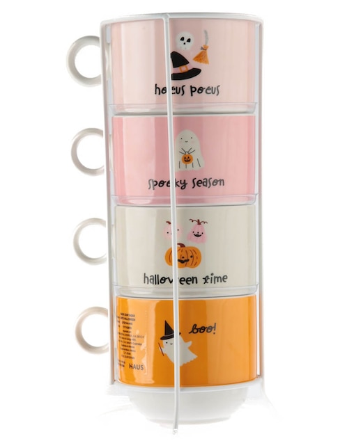 Set de tazas de Halloween americana Haus Cute 5 piezas