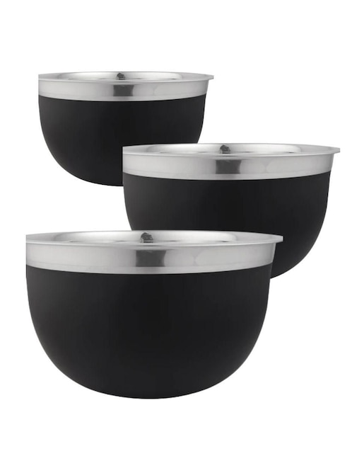 Set bowl Royal Haus By Apolo 3 piezas de acero inoxidable