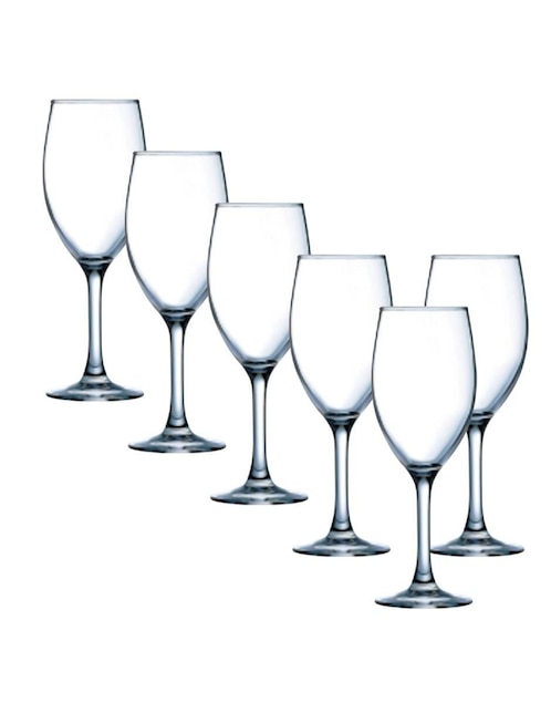 Set de copas para vino Luminarc Raindrop de vidrio 6 piezas