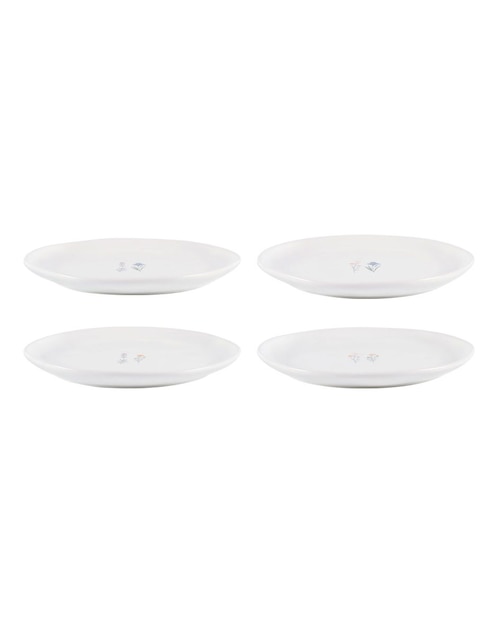 Set platos ensalada Oasis Floral 4 piezas 1