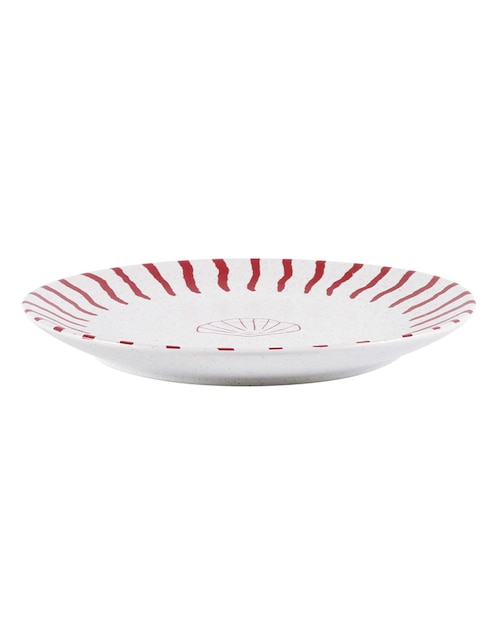 Plato ensalada Oasis Tropical de stoneware 1