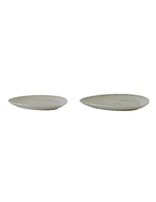 Set platos Pascua de cerámica 2 piezas 1