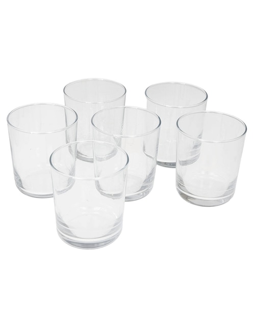 Vaso para agua de vidrio con 6 piezas 1