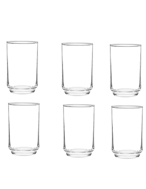 Set de vasos para agua Xtellar de vidrio con 6 piezas