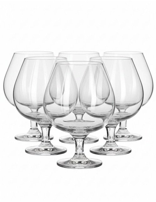 Set de copas para coñac Copa de vidrio 6 piezas Set de copas para coñac Copa de vidrio 6 piezas