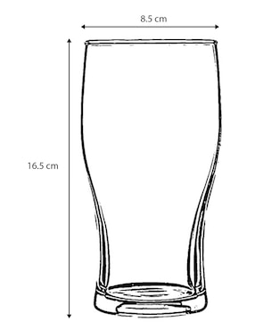 Vaso cerveza Haus de vidrio