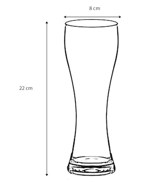 Vaso cerveza Haus de vidrio