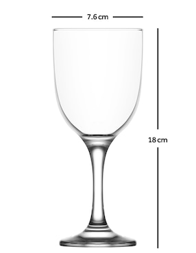 Set de copas para vino blanco Haus de vidrio