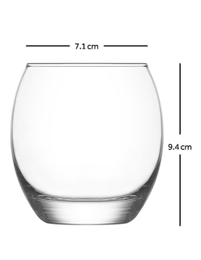 Set vasos y copas Haus de vidrio con 24 piezas