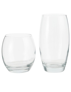 Set vasos y copas Haus de vidrio con 24 piezas