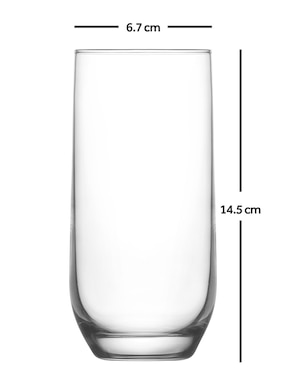 Set vasos Haus de vidrio con 8 piezas