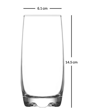 Set vaso highball Haus Basis de vidrio con 12 piezas
