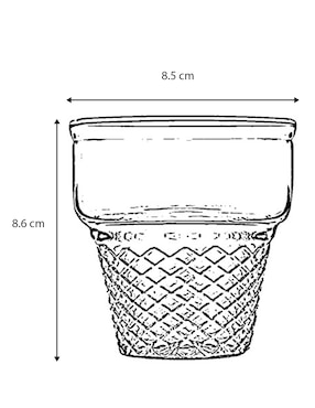 Vaso Pasabahce de vidrio