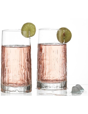Set vasos Borgonovo Oak de vidrio unisex