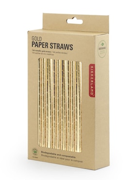 Popotes Kikkerland de papel con 144 piezas