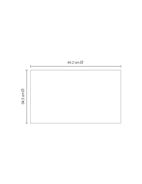 Set mantel rectangular de vinil Haus Vittoria