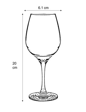 Copa para vino Pasabahce Amber de vidrio