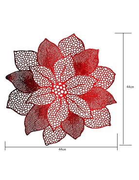 Mantel individual Christmas Spirit Poinsettia