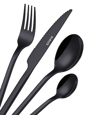 Set cubiertos Haus Dazzel de acero inoxidable 16 piezas