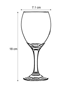Copa para vino tinto Pasabahce Imperial de vidrio