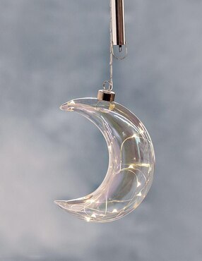 Colgante decorativo Angio Candles Luna de cristal Led
